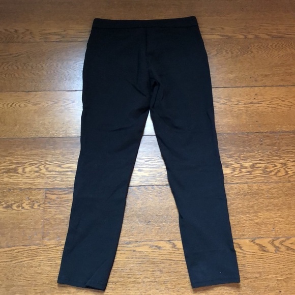 Ann Taylor Zip Detail Thick Black Leggings S - Picture 4 of 4